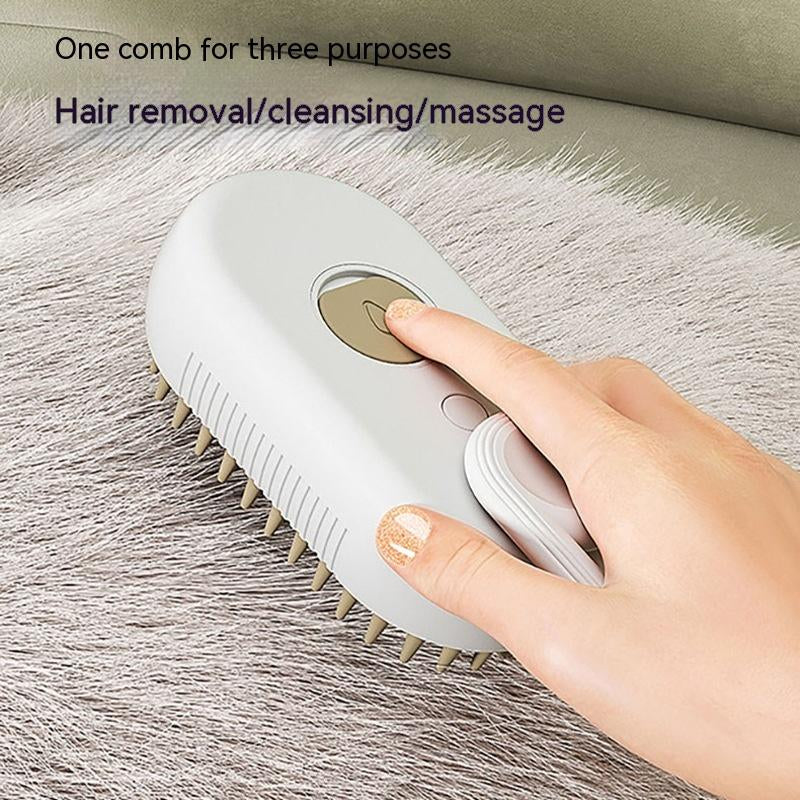 Cat Steam Brush Steamy Dog Brush 3 in 1 Electric Spray Cat Hair Brushes for Massage Pet Grooming Comb Hair Removal Combs Pet Products Pet Steam Brush, Pet Steamy Mist, Love Shack Fancy Brush Steam Pet Brush