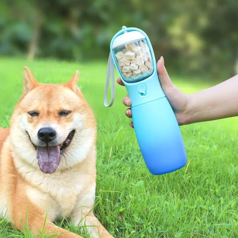 2 in 1 Dog Water Bottle – Portable 20Oz Pet Bottle with Poop Bag Dispenser, Leak-Proof & Travel-Friendly | Puppy Essentials for Hiking & Outdoor Use #Dogwaterbottle #Petbottle #3In1Waterbottle #Dogbottle #Puppyessentials