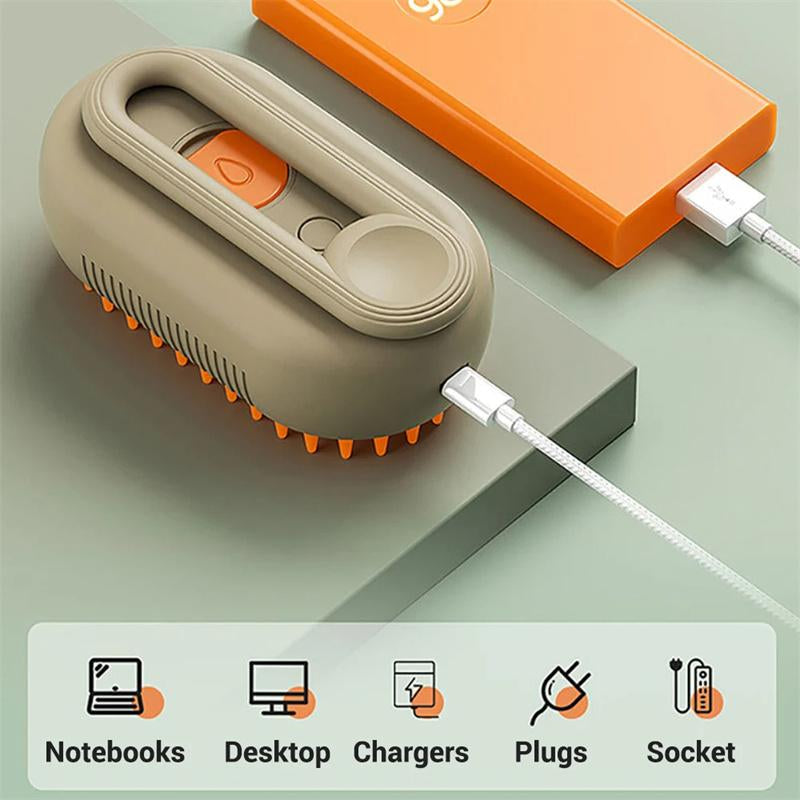 Cat Steam Brush Steamy Dog Brush 3 in 1 Electric Spray Cat Hair Brushes for Massage Pet Grooming Comb Hair Removal Combs Pet Products Pet Steam Brush, Pet Steamy Mist, Love Shack Fancy Brush Steam Pet Brush