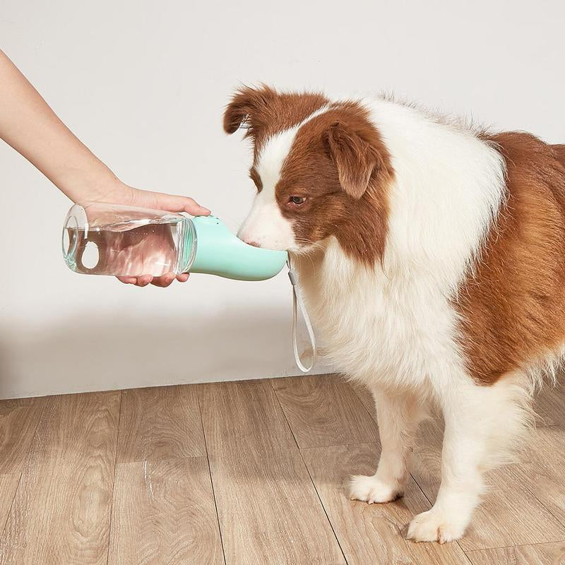 Portable Pet Dog Water Bottle, 1 Count Solid Color Pet Drinking Bowl with Rope, Pet Feeding Supplies for Outdoor Travel