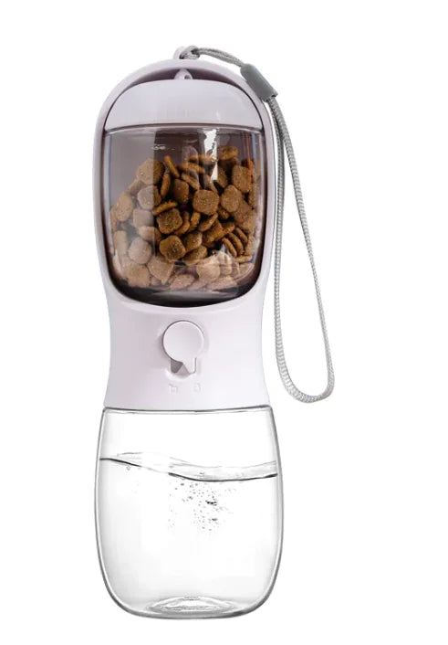 2-in-1 Portable Dog Water Bottle & Food Feeder – Stay Hydrated Anywhere !