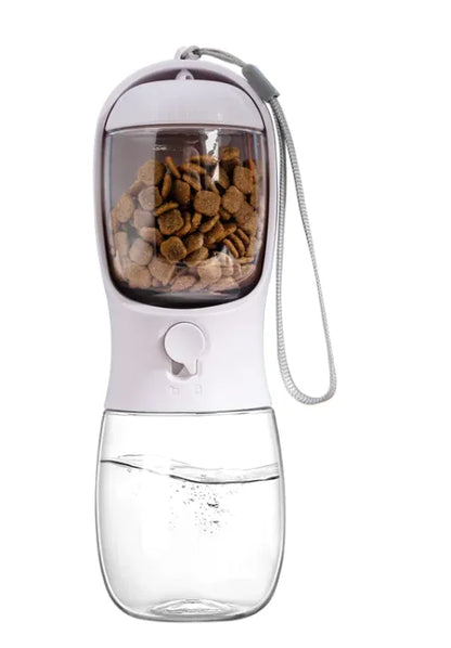 2-in-1 Portable Dog Water Bottle & Food Feeder – Stay Hydrated Anywhere !