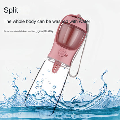 2-in-1 Portable Dog Water Bottle & Food Feeder – Stay Hydrated Anywhere !
